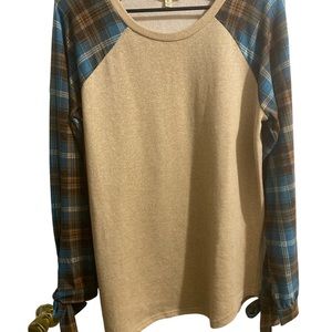 Women’s plaid top.